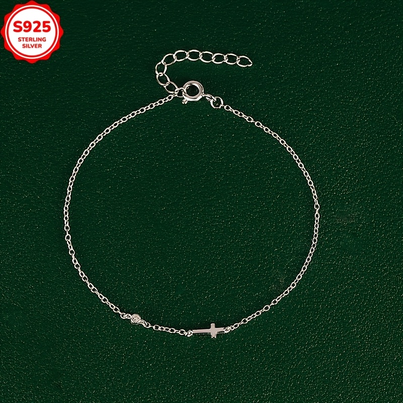 Women's Sterling Silver Cross Pendant Necklace